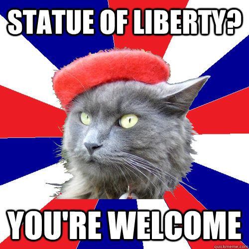 statue of liberty you re wel e Smart Superior French Cat